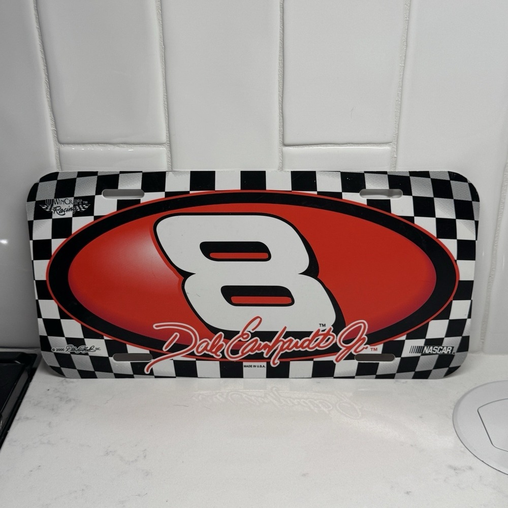 VTG Dale Earnhardt #8 License Plate Plastic NASCAR 2000